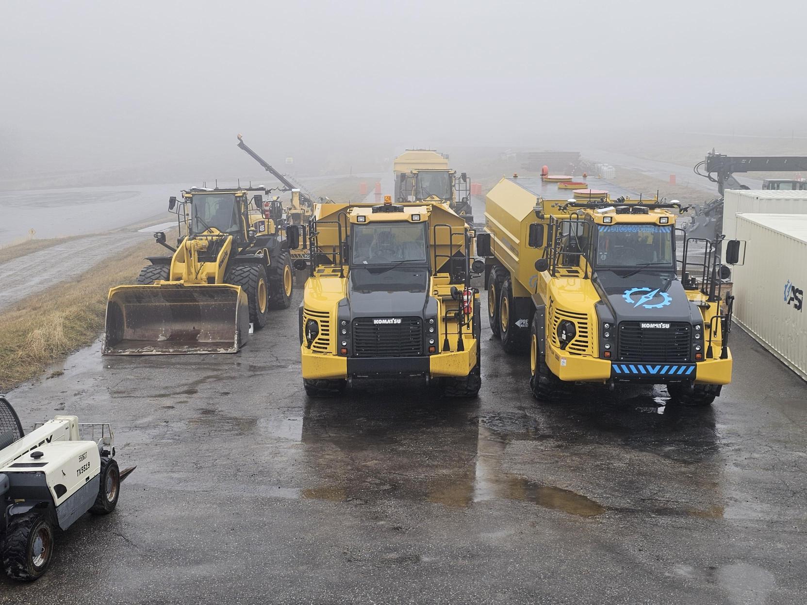 Komatsu Autonomous Water and Dump Trucks